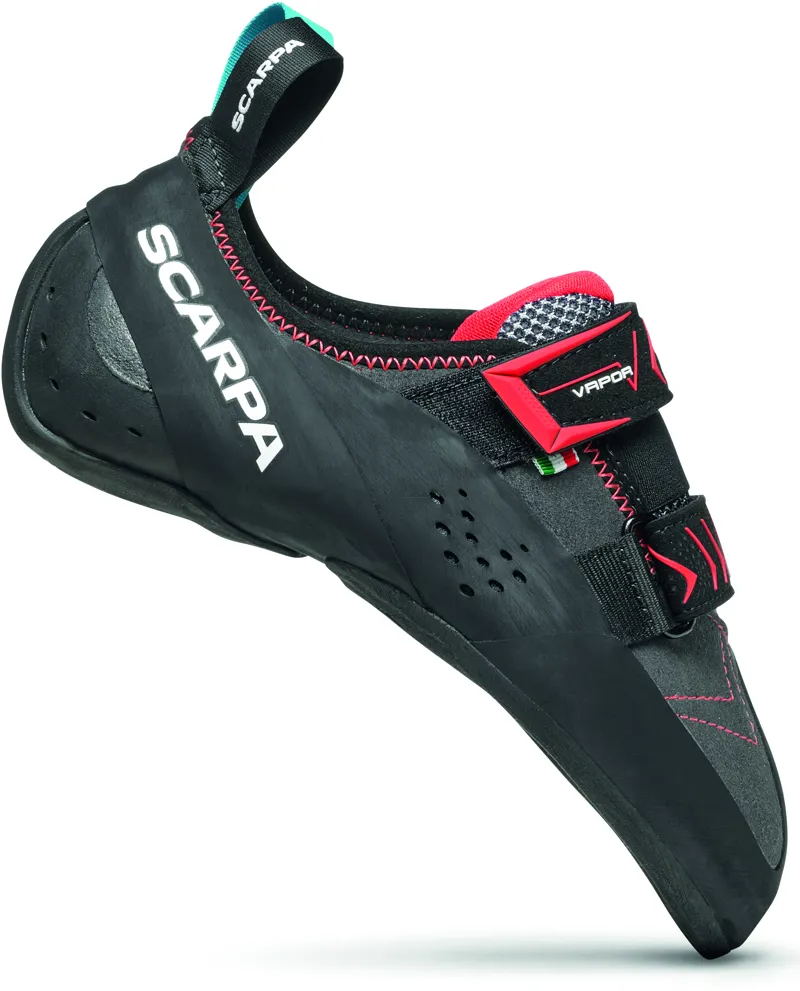 Scarpa Vapour V LV Climbing Shoe - Smoke-Coral-1
