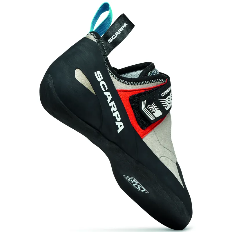 Scarpa Origin VS Climbing Shoes - Light Gray-Red-4