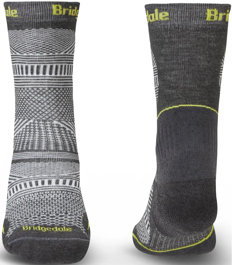 Bridgedale Mens Hike Ultralight T2 Coolmax Performance Original Boot Socks - Graphite-1
