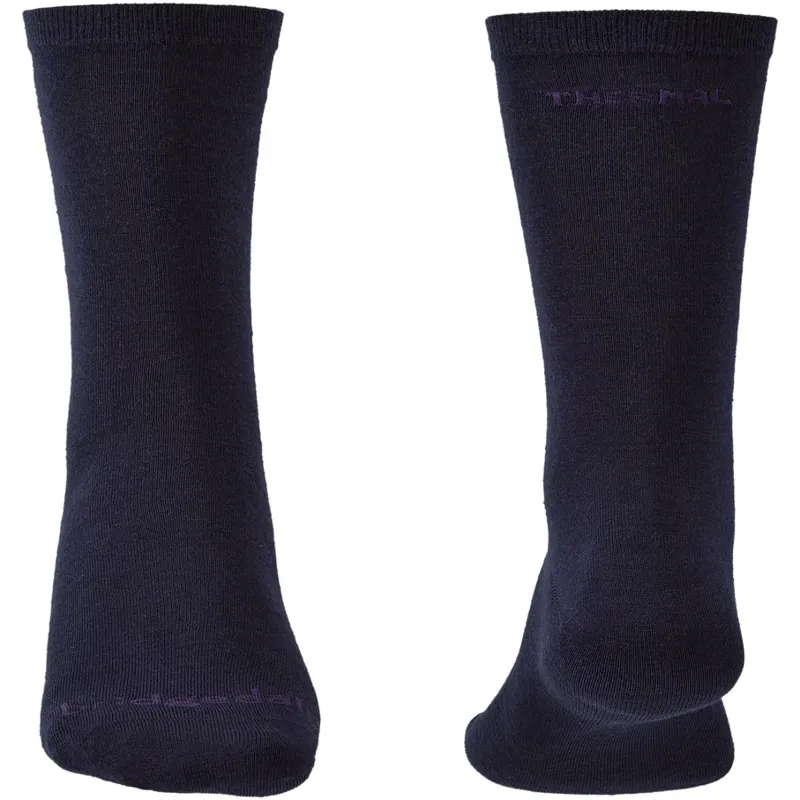Bridgedale Unisex Thermal Liner Socks - Twin Pack - Navy-1