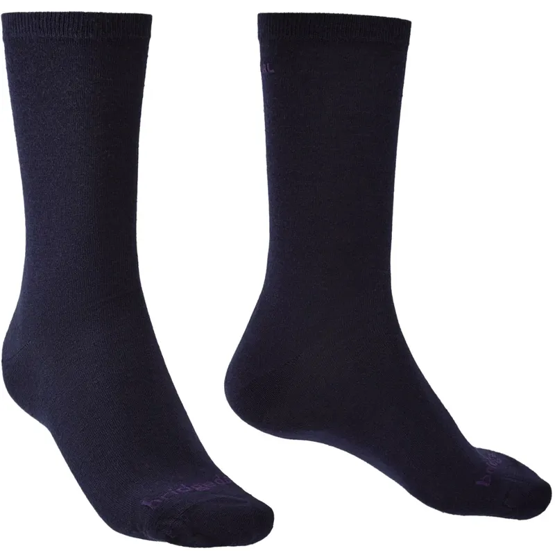 Bridgedale Unisex Thermal Liner Socks - Twin Pack - Navy