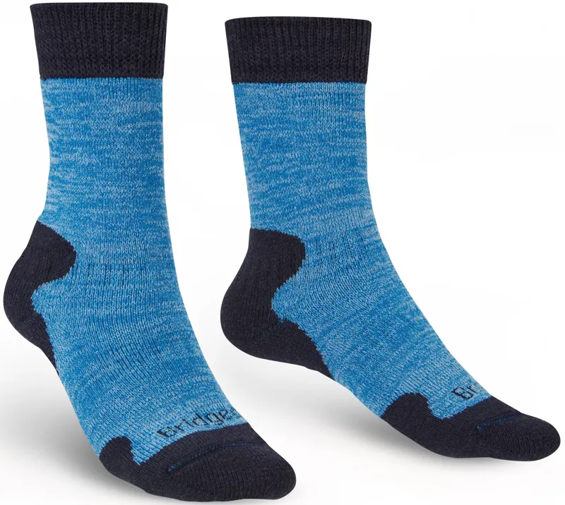 Bridgedale Womens Explorer Heavyweight Merino Comfort Boot Socks - Blue Marl