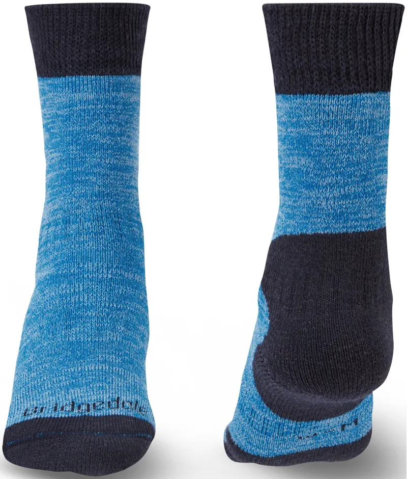 Bridgedale Womens Explorer Heavyweight Merino Comfort Boot Socks - Blue Marl-1