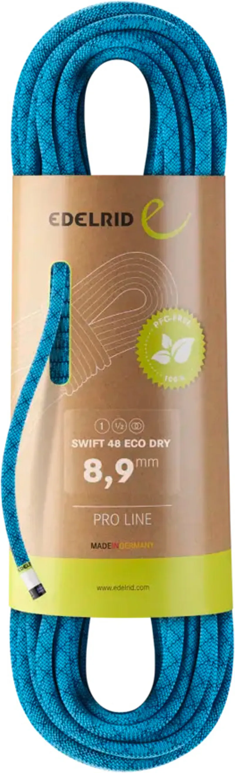 Edelrid Swift 48 Eco Dry 8.9mm x 60m Climbing Rope - Icemint