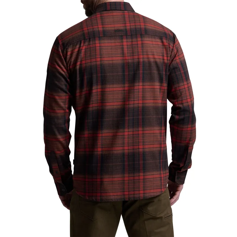 Kuhl Mens Fugitive Flannel Shirt - Bloodstone Red-2