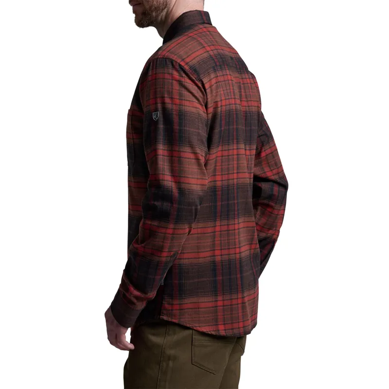 Kuhl Mens Fugitive Flannel Shirt - Bloodstone Red-1