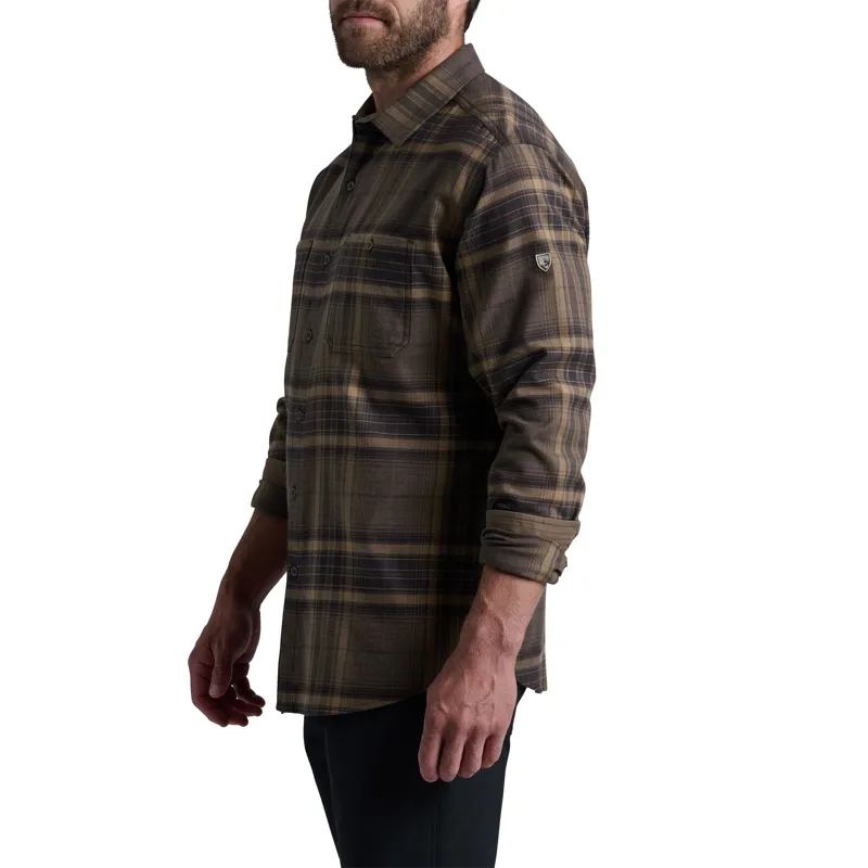 Kuhl Mens Fugitive Flannel Shirt - Roasted Barley-1