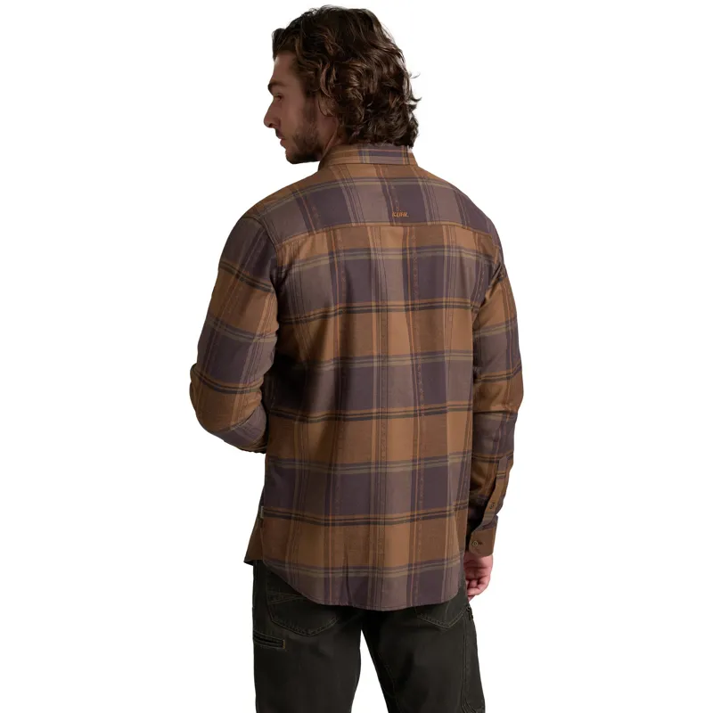 Kuhl Mens Fugitive Flannel Shirt - Smoked Barrel-2