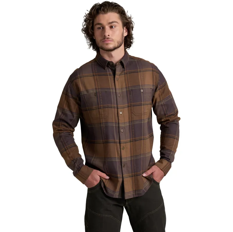 Kuhl Mens Fugitive Flannel Shirt - Smoked Barrel