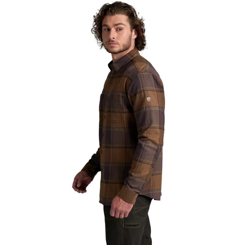 Kuhl Mens Fugitive Flannel Shirt - Smoked Barrel-1