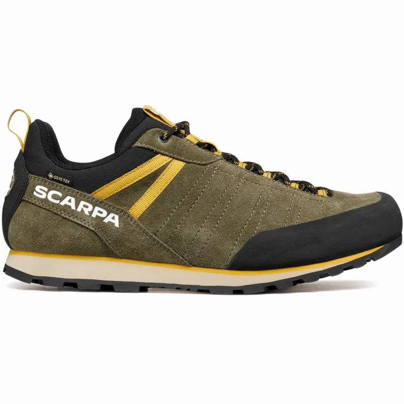 Scarpa Mens Crux 2 GTX Approach Shoes - Kalamata-Lemon Curry-1
