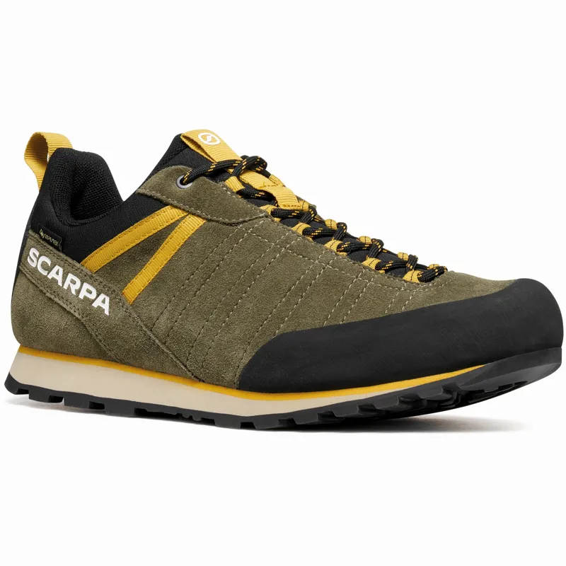 Scarpa Mens Crux 2 GTX Approach Shoes - Kalamata-Lemon Curry
