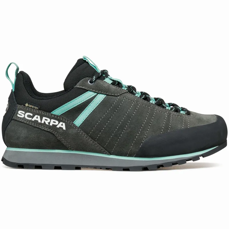 Scarpa Womens Crux 2 GTX Approach Shoes - Shark-Aqua-1