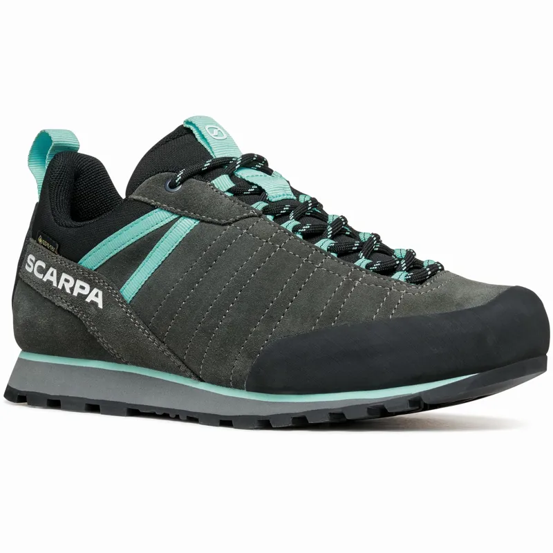 Scarpa Womens Crux 2 GTX Approach Shoes - Shark-Aqua