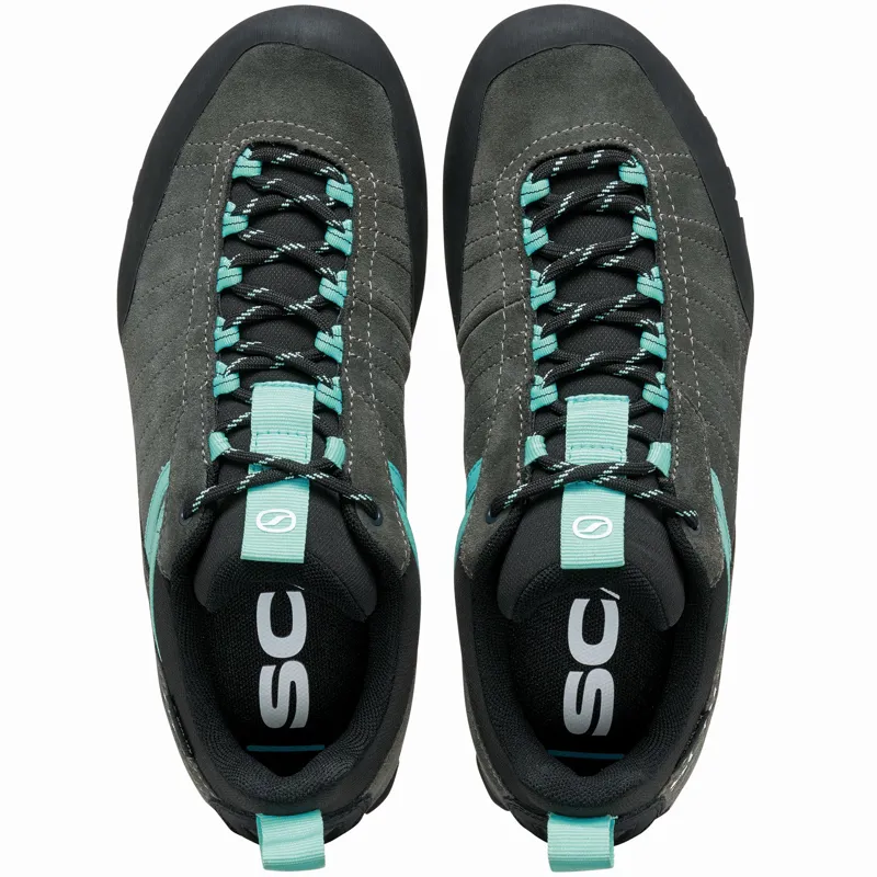 Scarpa Womens Crux 2 GTX Approach Shoes - Shark-Aqua-5