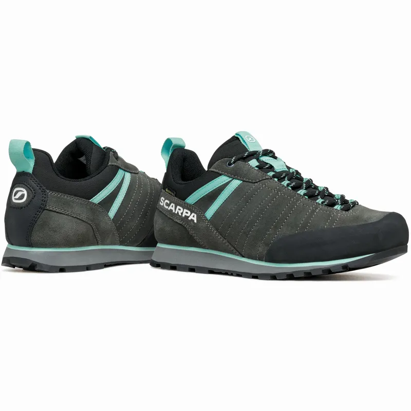 Scarpa Womens Crux 2 GTX Approach Shoes - Shark-Aqua-3