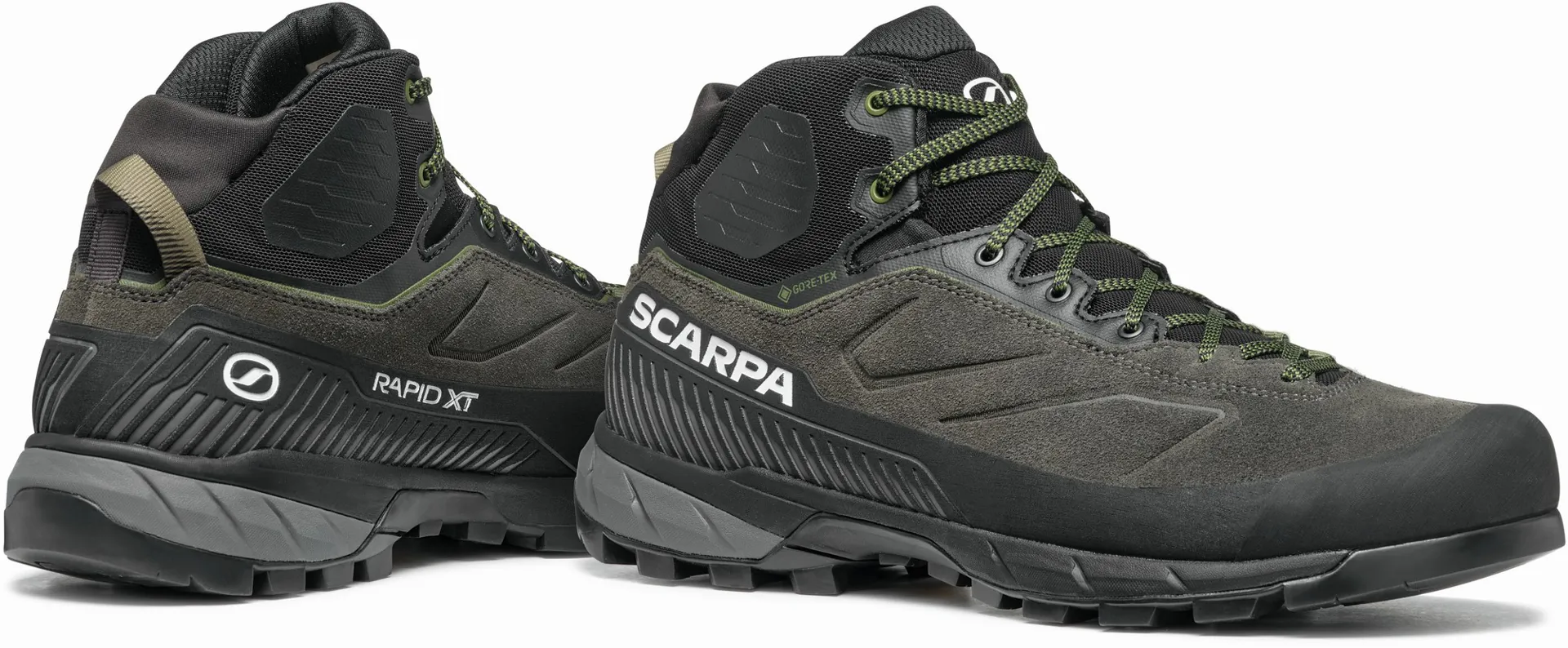 Scarpa Mens Rapid XT Mid GTX Boots Shark-Military