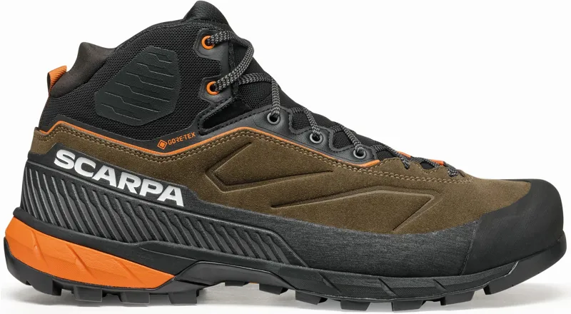 Scarpa Mens Rapid XT Mid GTX Boots - Caribou-Rust Orange-1