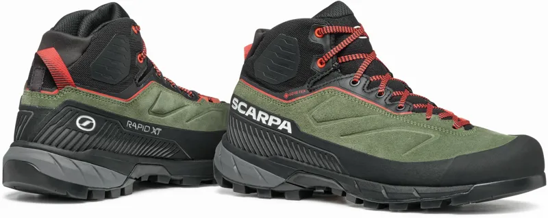 Scarpa Womens Rapid XT Mid GTX Boots - Birch-Coral-4