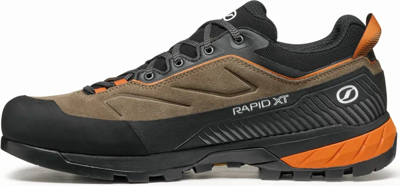 Scarpa Mens Rapid XT GTX Shoes - Caribou-Rust Orange-2