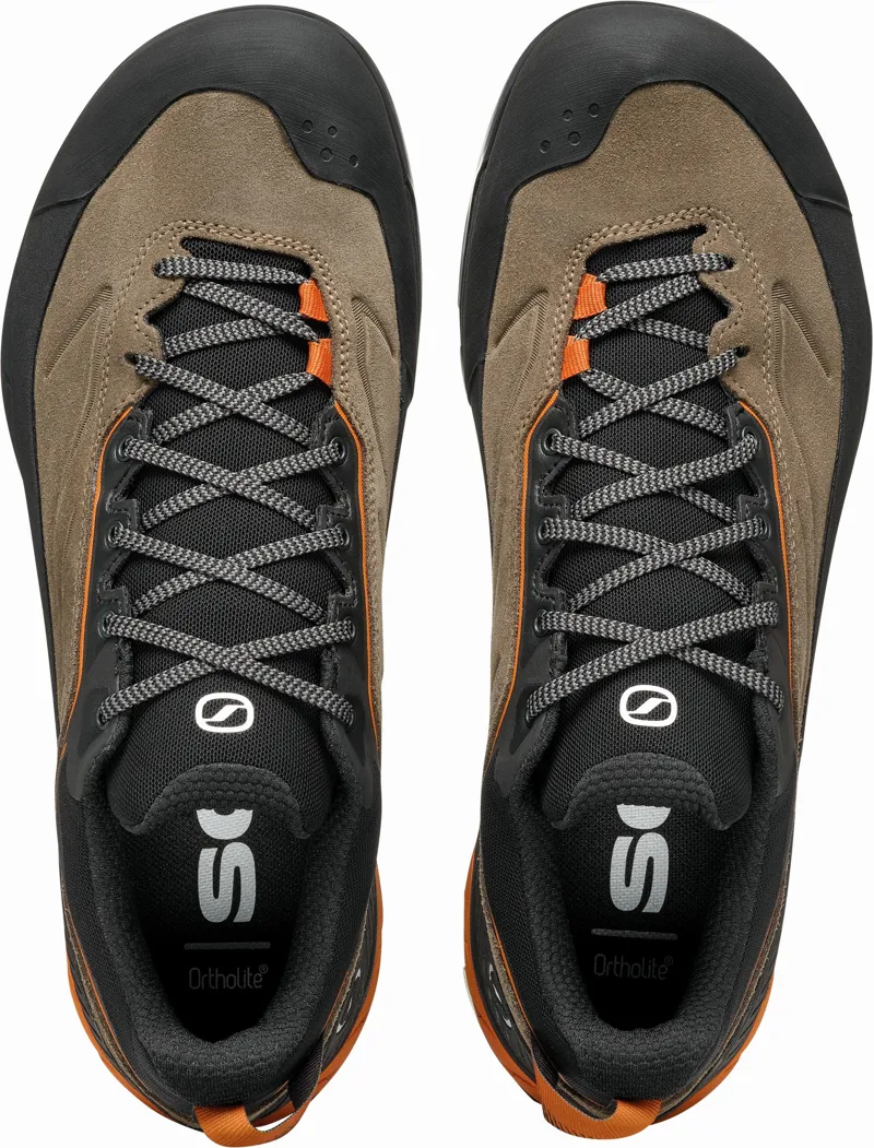 Scarpa Mens Rapid XT GTX Shoes - Caribou-Rust Orange-5