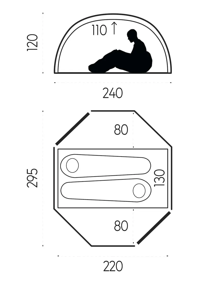Fjallraven Abisko View 2 Tent - Pine Green-2