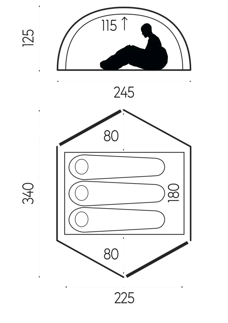 Fjallraven Abisko Dome 3 Tent - UN Blue-1