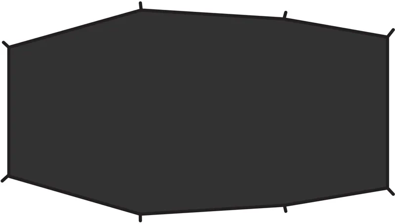 Fjallraven Abisko Lite 3 Footprint - Black