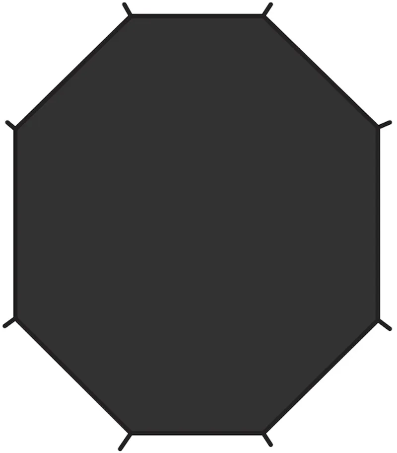 Fjallraven Abisko View 2 Footprint - Black