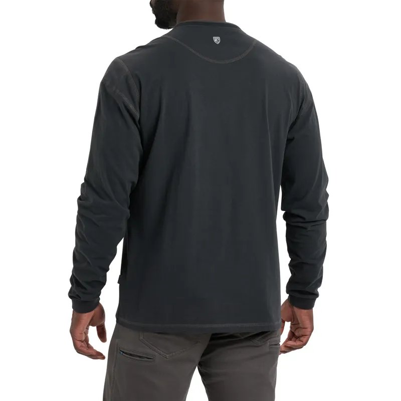 Kuhl Mens Kommando Crew Long Sleeved Tee - Onyx-2