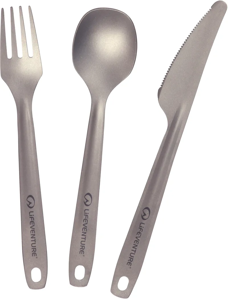 Lifeventure Superlight Titanium Cutlery Set