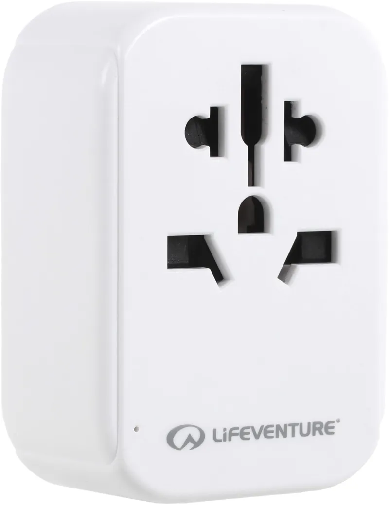 Lifeventure European Travel Adaptor + USB-2