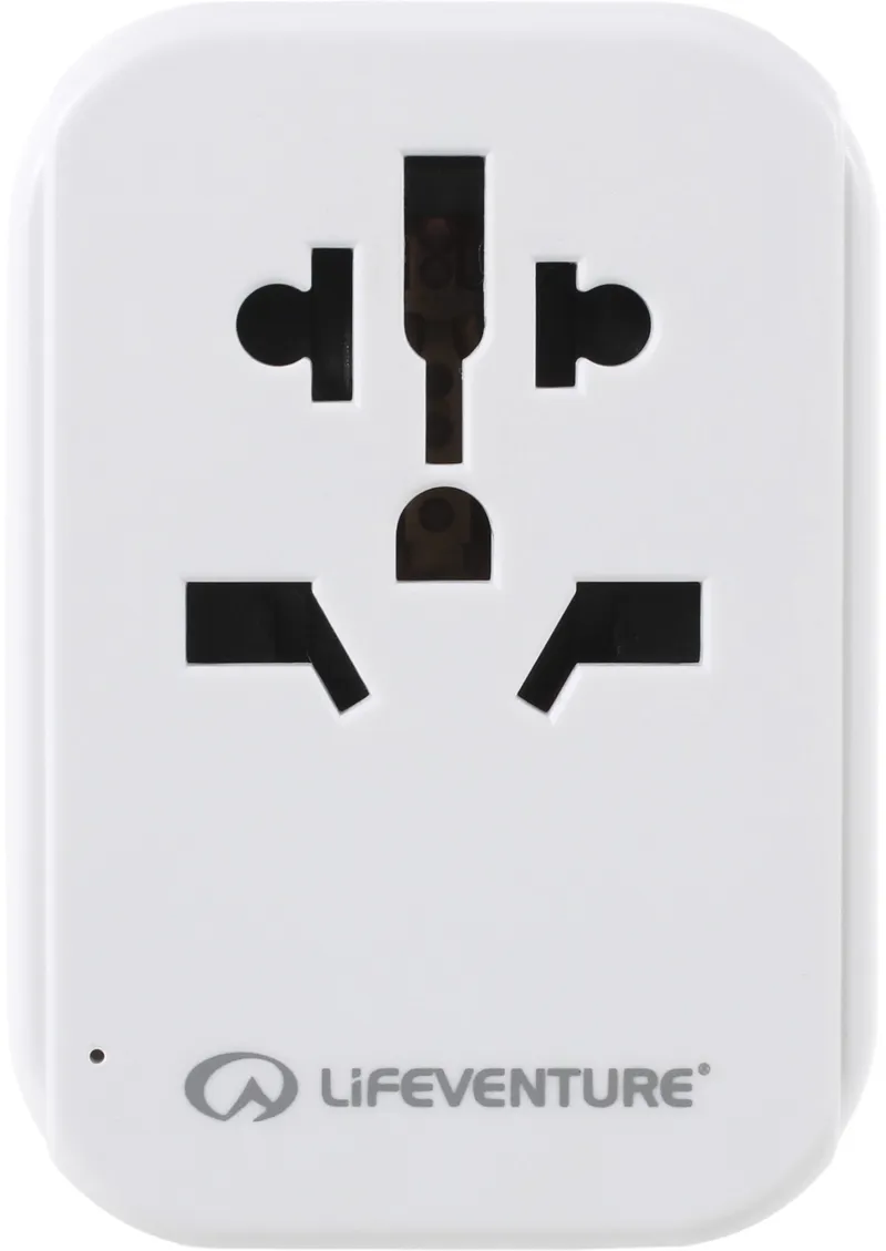 Lifeventure European Travel Adaptor + USB-1