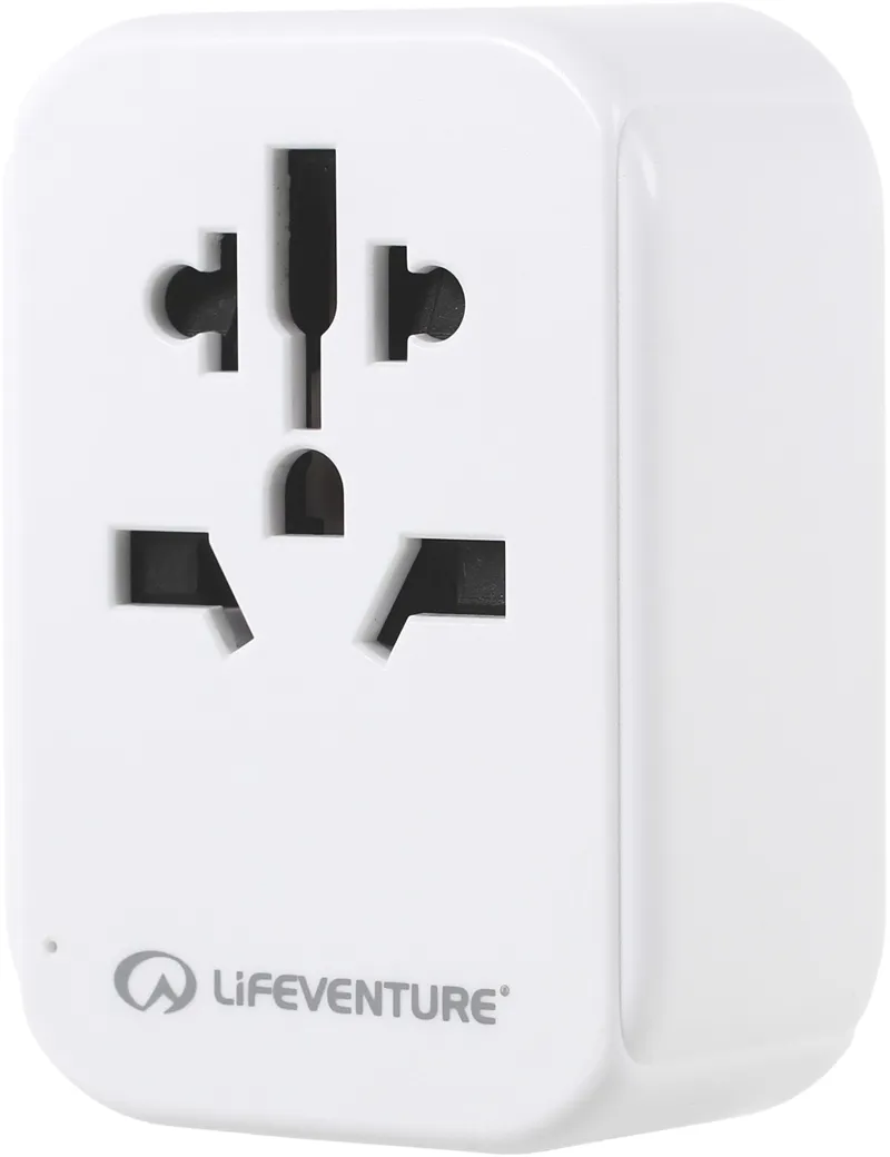 Lifeventure European Travel Adaptor + USB-5