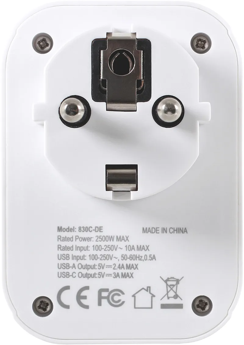 Lifeventure European Travel Adaptor + USB-4
