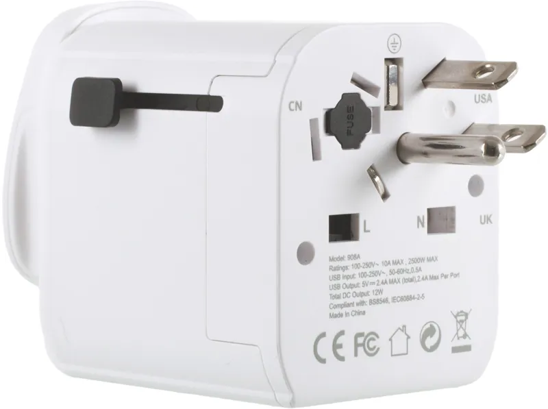 Lifeventure USB World Travel Adaptor-12