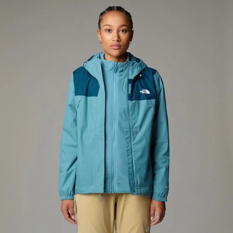The North Face Womens Antora Jacket - Algae Blue-Midnight Petrol-5