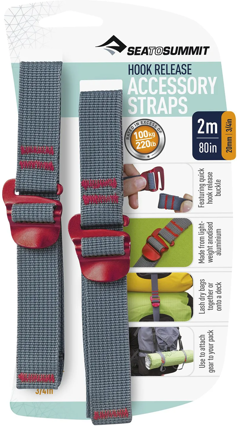 Sea To Summit Hook Release Accessory Straps - 20mm X 2m-1