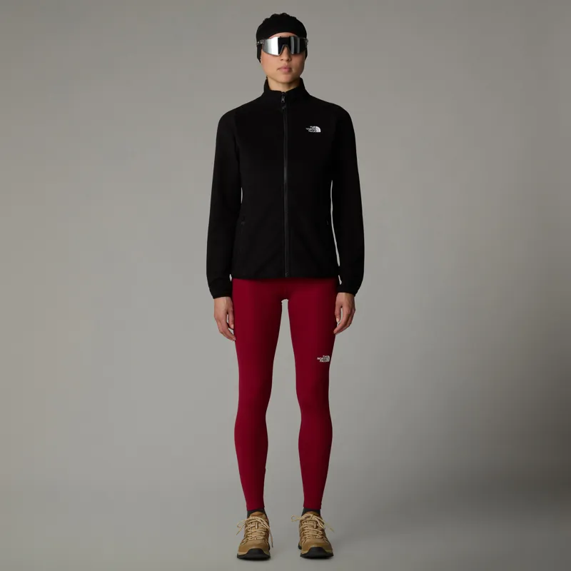 The North Face Womens 100 Glacier Full Zip - TNF Black-NPF-2