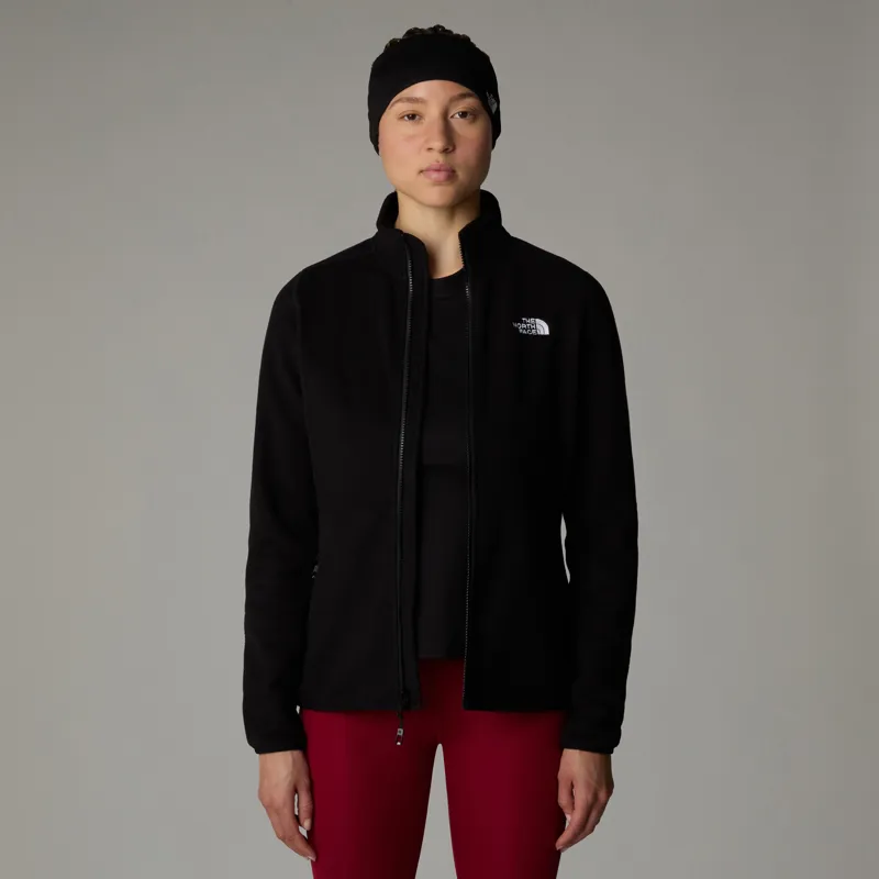 The North Face Womens 100 Glacier Full Zip - TNF Black-NPF-5