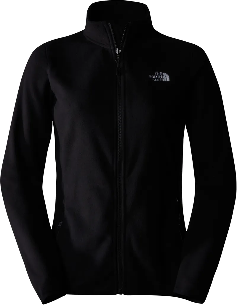 The North Face Womens 100 Glacier Full Zip - TNF Black-NPF