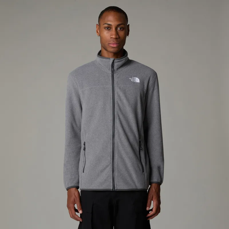 The North Face Mens 100 Glacier Full Zip - TNF Medium Grey Heather-2