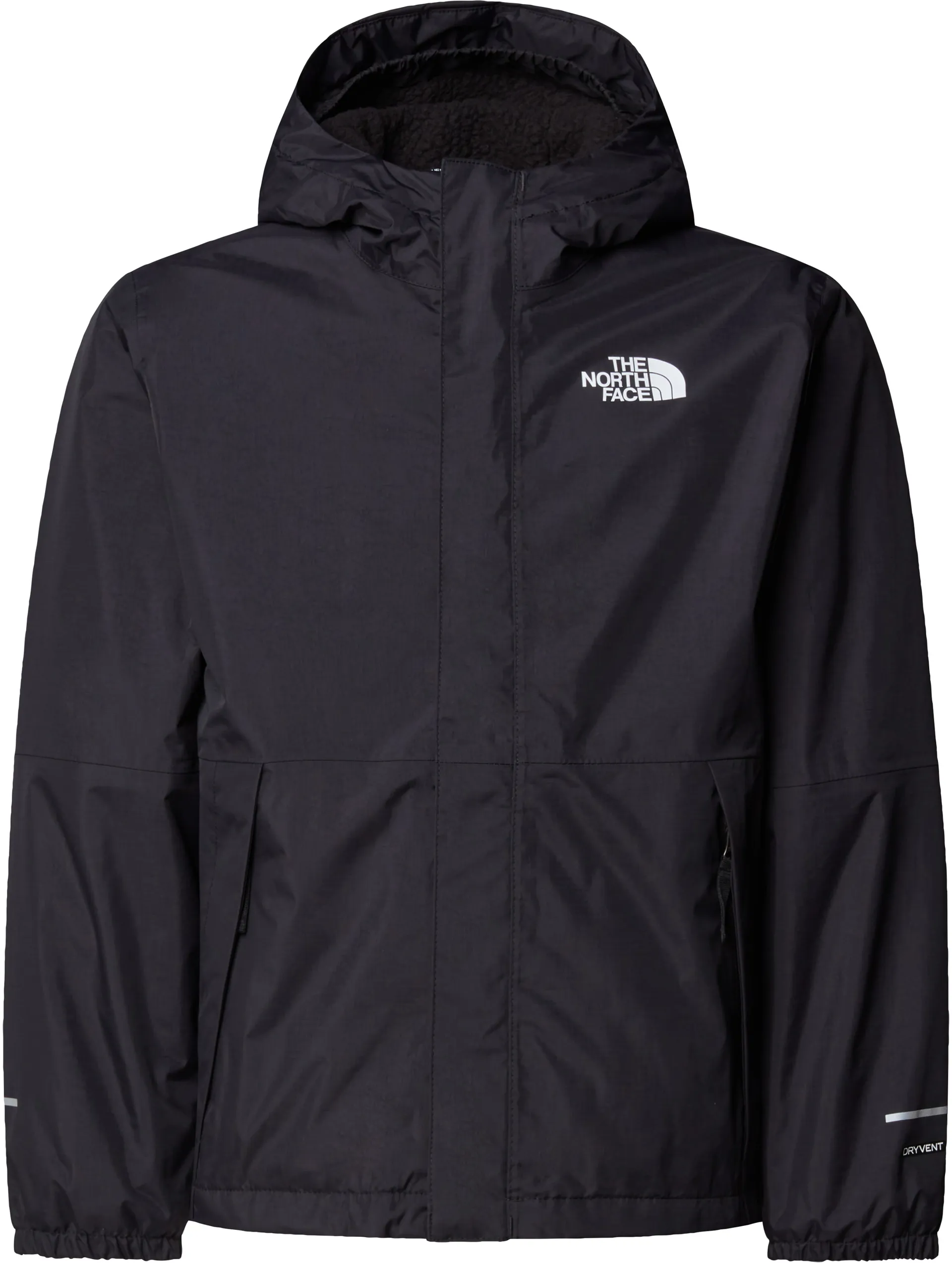 The North Face Boys Warm Antora Rain Jacket TNF Black-NPF