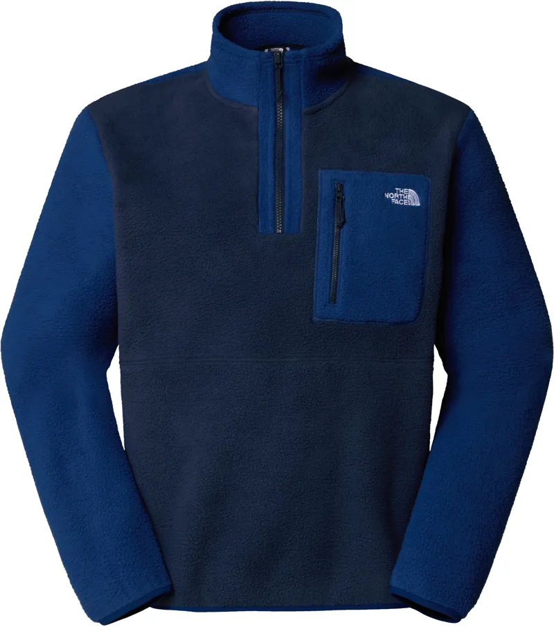 The North Face Mens Yumiori 1/4 Zip Fleece - Summit Navy-Estate Blue