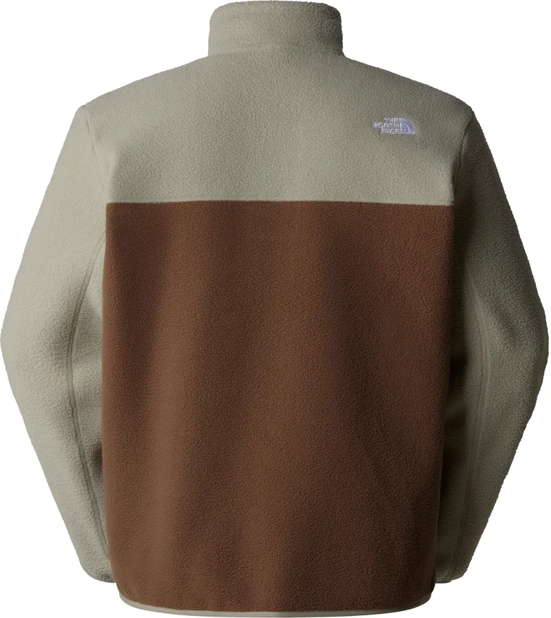 The North Face Mens Yumiori 1/4 Zip Fleece - Smokey Brown-Clay Grey-1