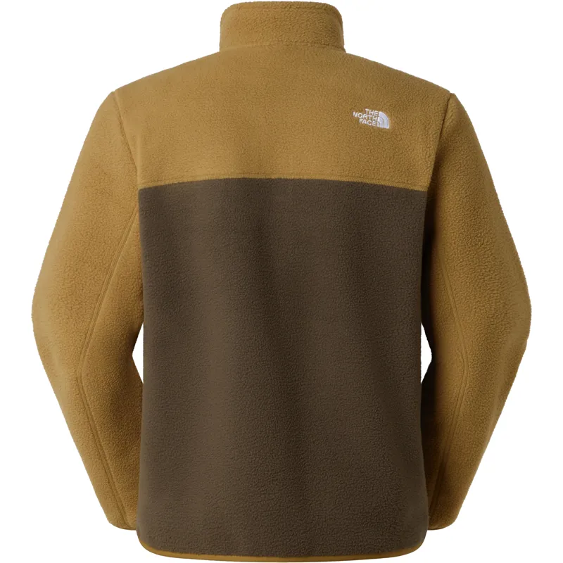 The North Face Mens Yumiori 1/4 Zip Fleece - New Taupe Green-Cedar-Dust Orange-1