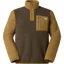 The North Face Mens Yumiori 1/4 Zip Fleece - New Taupe Green-Cedar-Dust Orange