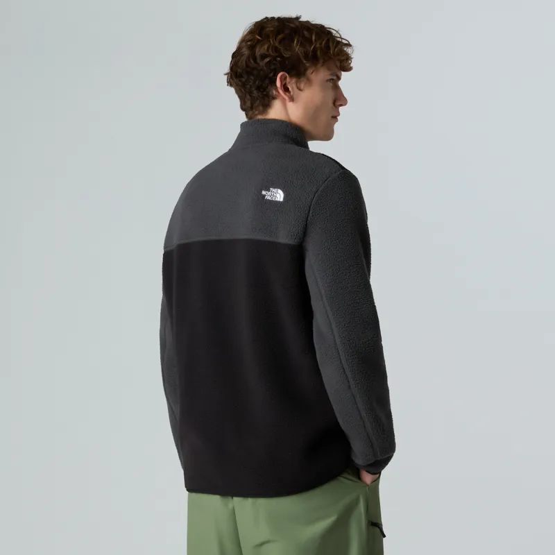 The North Face Mens Yumiori 1/4 Zip Fleece - TNF Black-Asphalt Grey-Monument Grey-3