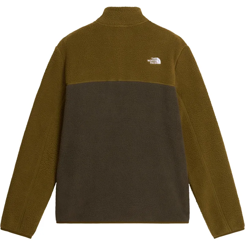 The North Face Mens Yumiori 1/4 Zip Fleece - New Taupe Green-Caraway-1