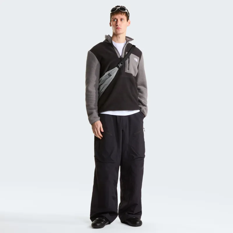 The North Face Mens Yumiori 1/4 Zip Fleece - TNF Black-Smoked Pearl-2